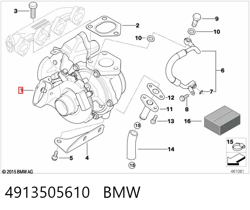 4913505610 BMW Turbina