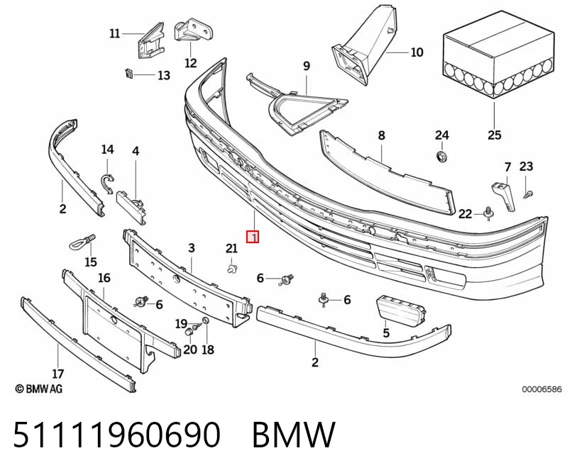 Pára-choque dianteiro BMW 3  E36