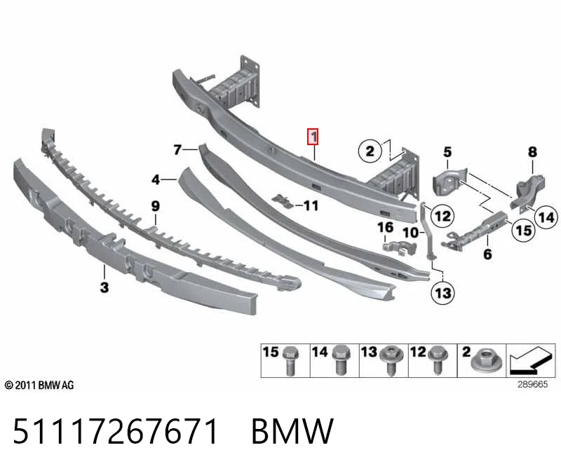 Reforçador do pára-choque dianteiro BMW 3  E92 ao melhor preço