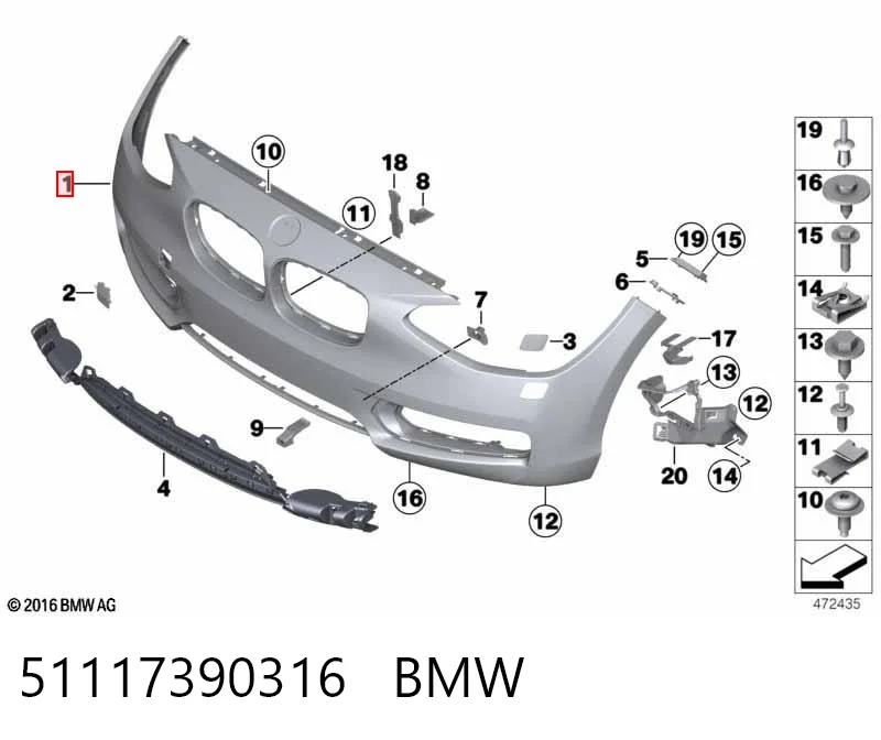 Pára-choque dianteiro BMW 2  F23 ao melhor preço