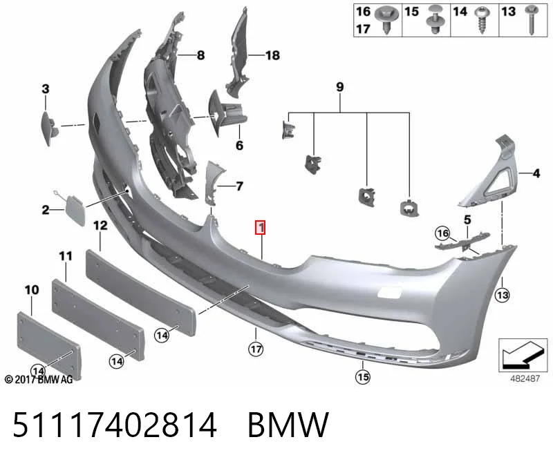 Pára-choque dianteiro BMW 7  G11, G12 ao melhor preço