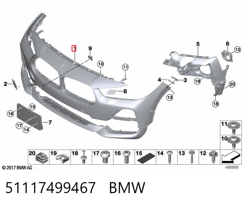Pára-choque dianteiro BMW X2  F39 ao melhor preço