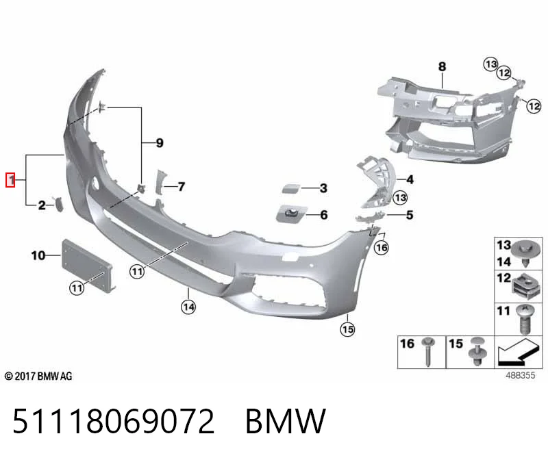 Pára-choque dianteiro BMW 5  G31 ao melhor preço