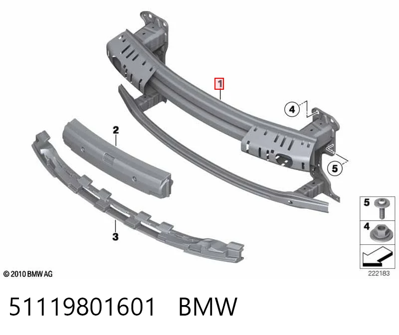 Reforçador do pára-choque dianteiro para Mini COUNTRYMAN R60