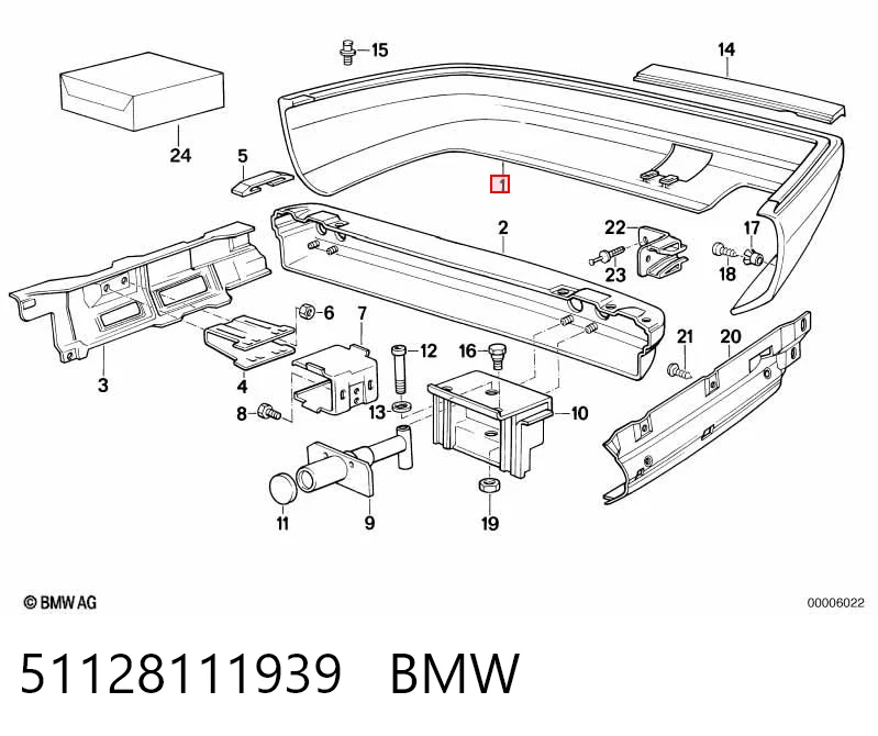 Pára-choque traseiro BMW 7  E32 ao melhor preço