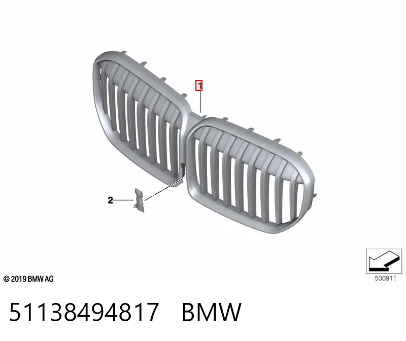 Grelha do radiador BMW 7  G11, G12 ao melhor preço