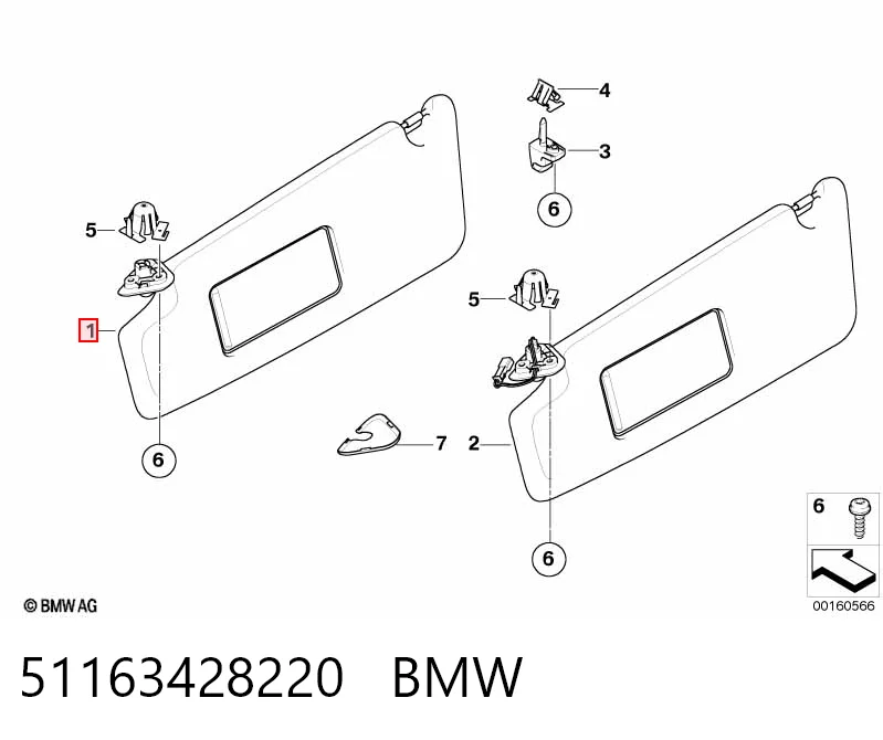Pala contra o sol BMW X3  E83 ao melhor preço