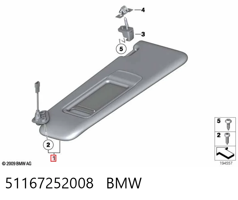 Pala contra o sol BMW 3  E90