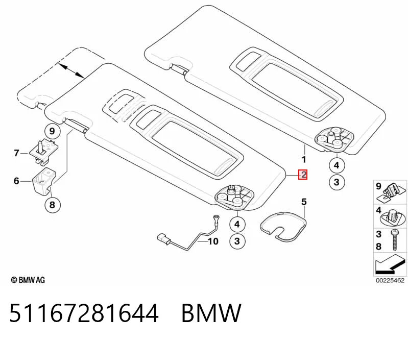 Pala contra o sol BMW X6  E71 ao melhor preço