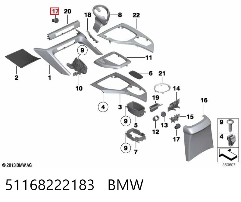 51168222183 BMW Acendedor de cigarros