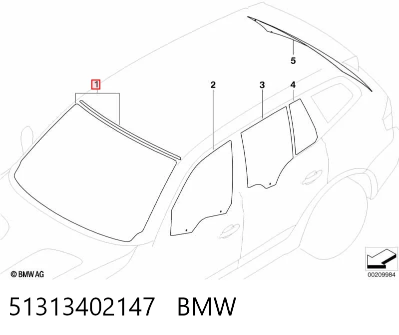 Pára-brisas BMW X3  E83 ao melhor preço