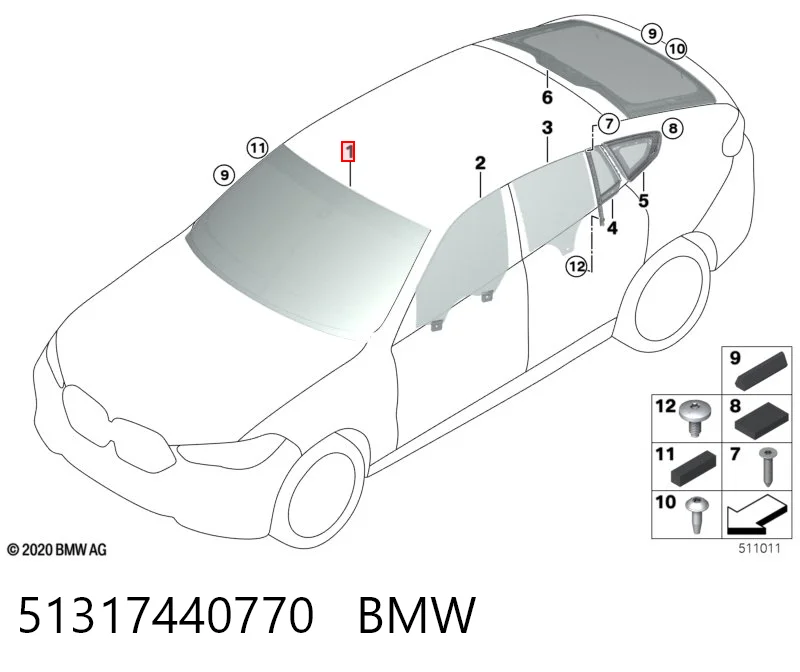Pára-brisas BMW X6 G06, F96 ao melhor preço