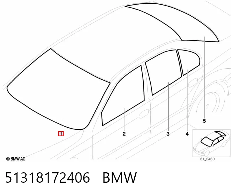Pára-brisas BMW 5  E39 ao melhor preço