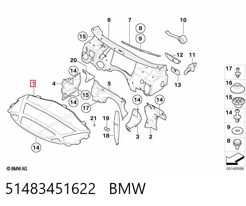 Isolamento de ruído da capota BMW X3  E83 ao melhor preço
