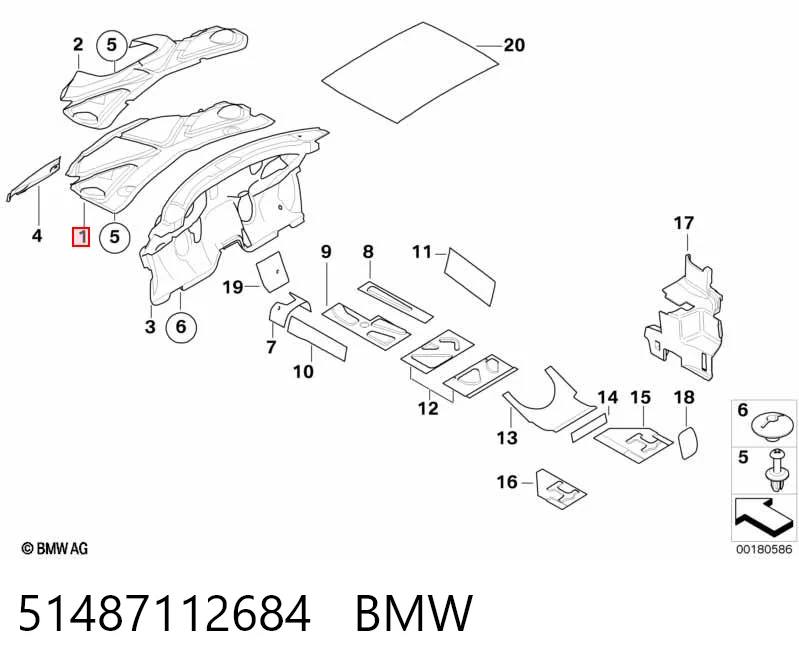 Isolamento de ruído da capota Mini Cooper  R50, R53 ao melhor preço