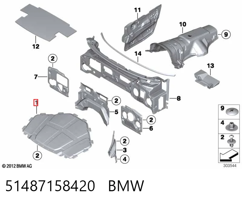 Isolamento de ruído da capota BMW X5 E70 ao melhor preço
