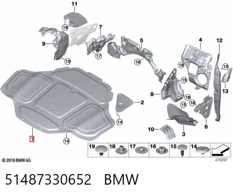 Isolamento de ruído da capota BMW 7  G11, G12 ao melhor preço