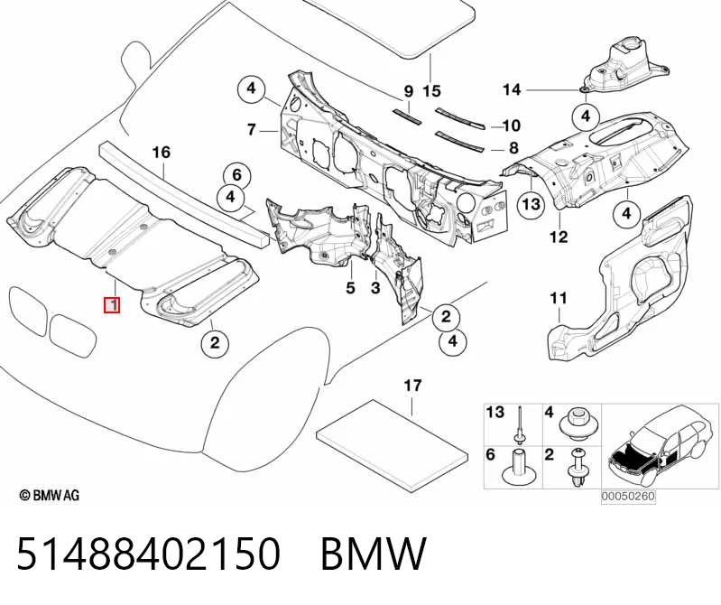 Isolamento de ruído da capota BMW X5  E53 ao melhor preço