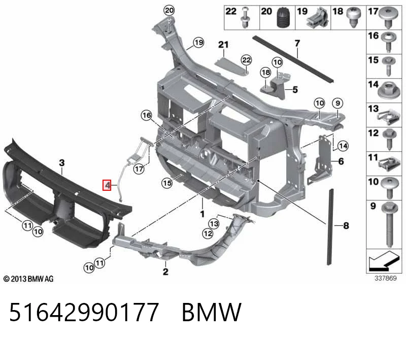 51642990177 BMW Consola do fecho da capota