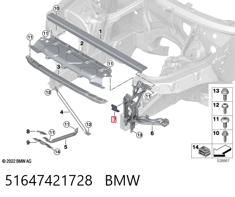 51647421728 BMW Tampa de maçaneta externa da porta traseira esquerda