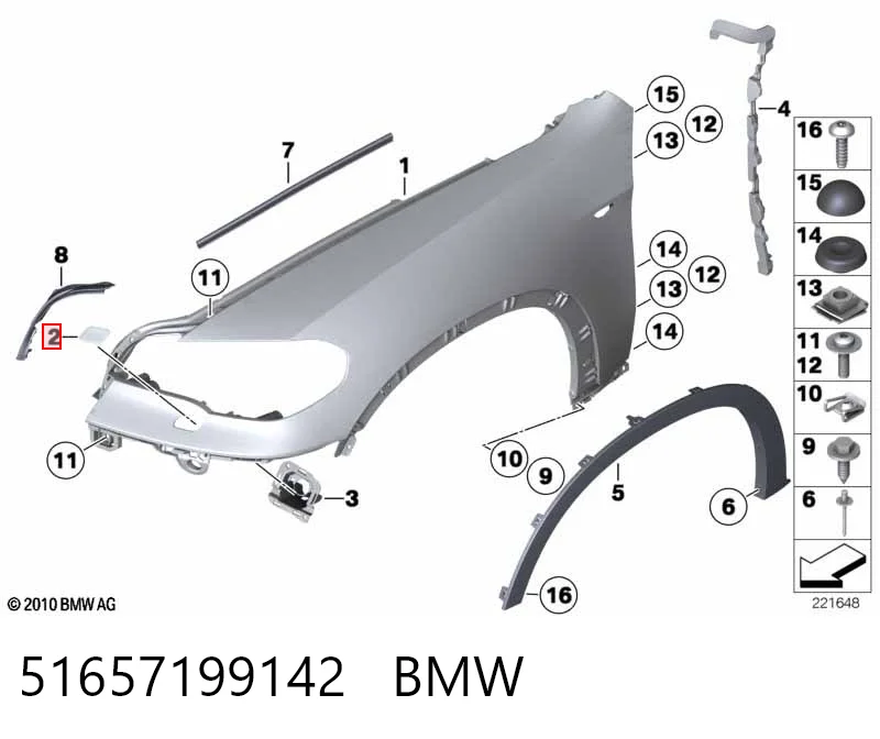 51657199142 BMW Placa sobreposta do injetor de fluido para lavador da luz dianteira