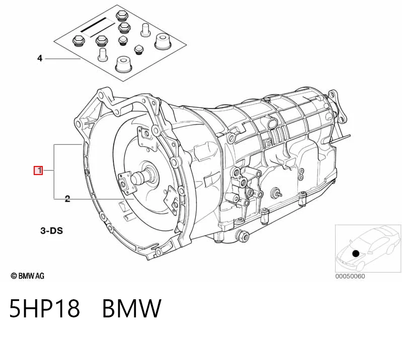 5HP18 BMW Caixa Automática de Mudança montada