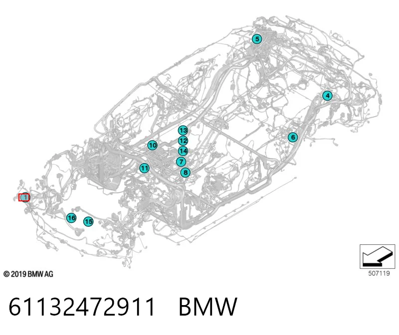 61132472911 BMW 