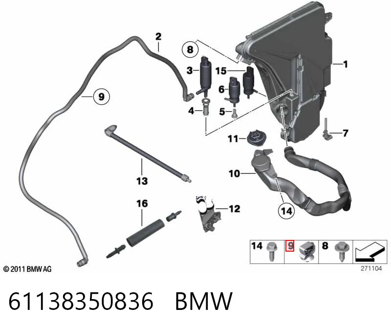 61138350836 BMW
