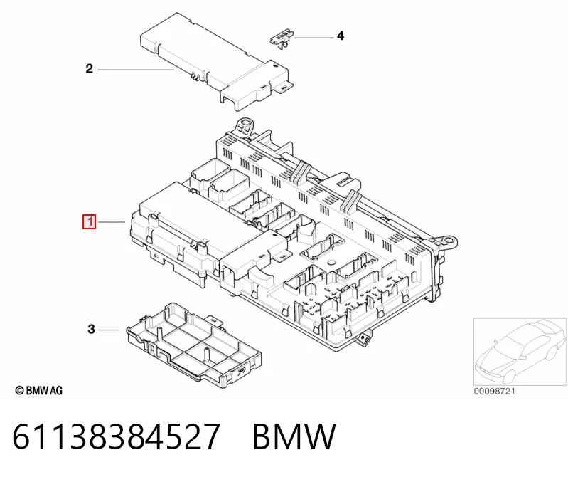  Unidade de dispositivos de segurança BMW X5 SUV (E53) (2000 - 2006) 