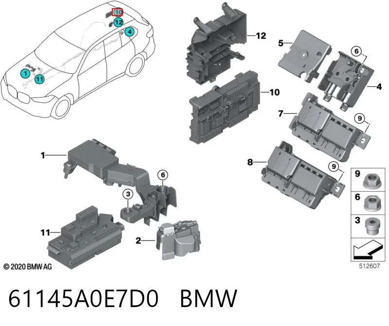 61145A0E7D0 BMW