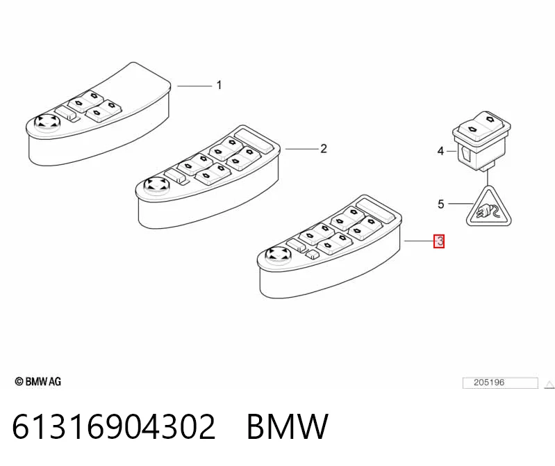 61316904302 BMW