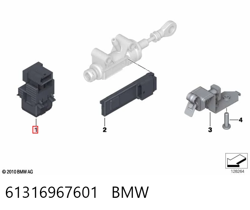 61316967601 BMW Sensor de ativação do sinal de parada