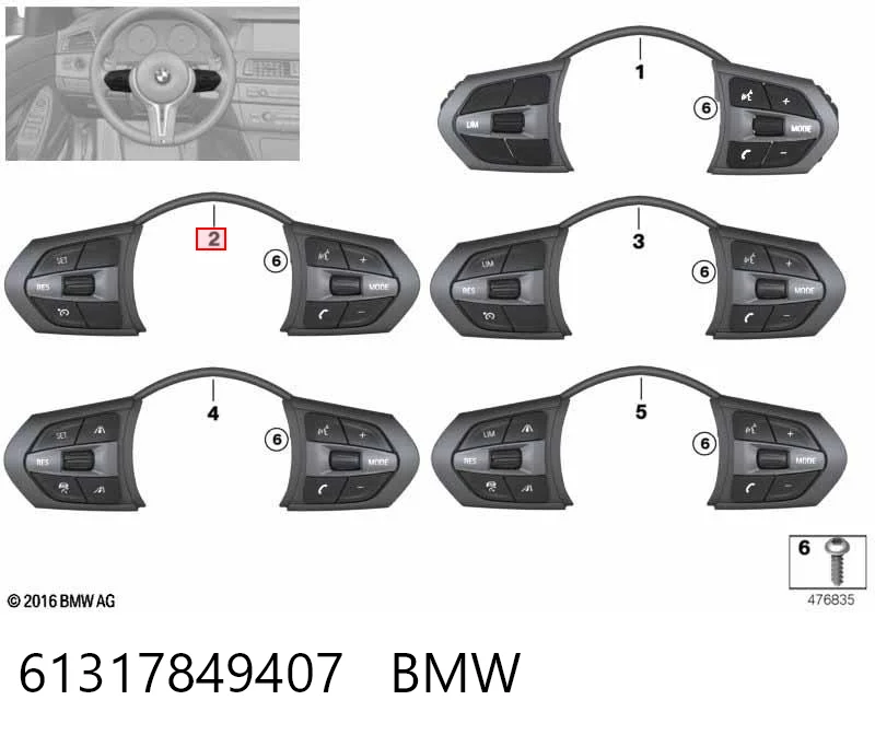 61317849407 BMW