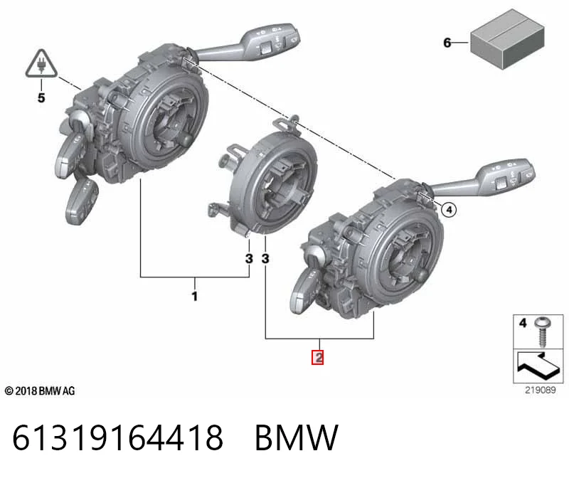 Compre Comutador instalado na coluna da direção, montado BMW X5 