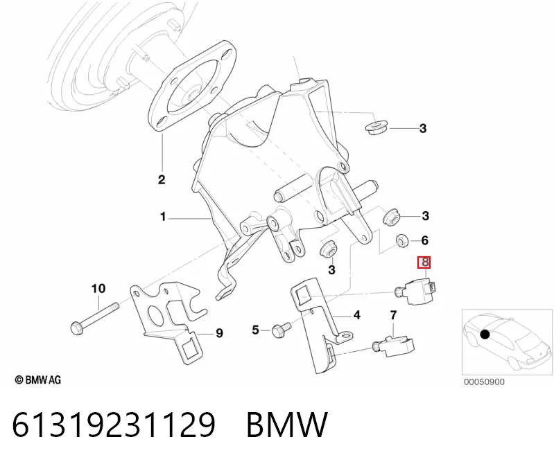 61319231129 BMW Sensor de ativação de embraiagem