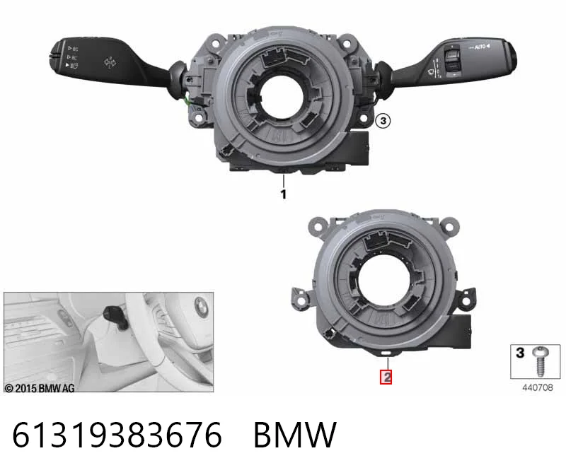 Anel AIRBAG de contato, cabo plano do volante para BMW 7 G11, G12