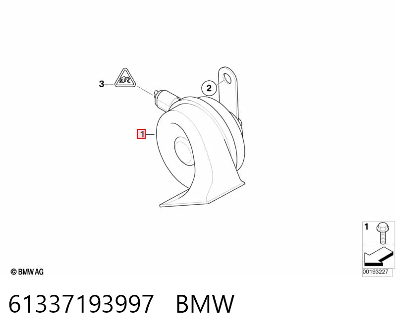 Sinal sonoro (cláxon) Mini Cooper  R50, R53 ao melhor preço