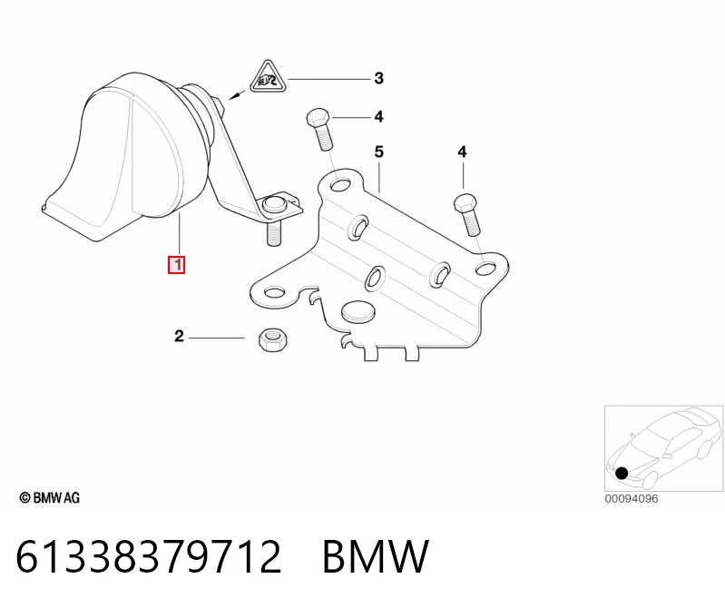 Sinal sonoro (cláxon) para Renault Clio BR01, CR01