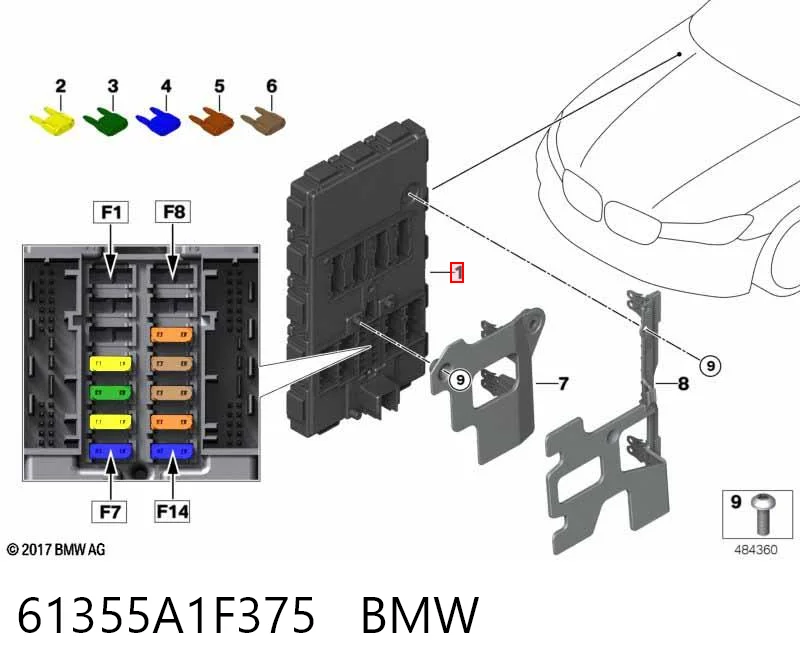 61355A1F375 BMW