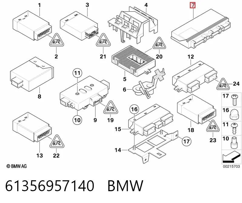 61356957140 BMW Unidade de conforto
