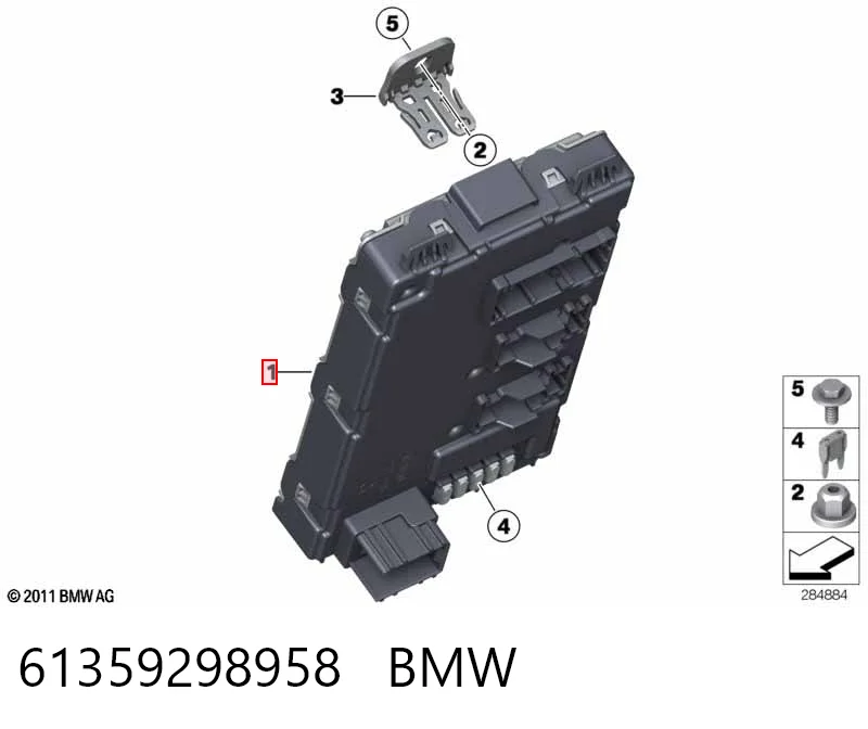  Unidade de dispositivos de segurança BMW 1 hatchback (F21) (2011 - 2019) 