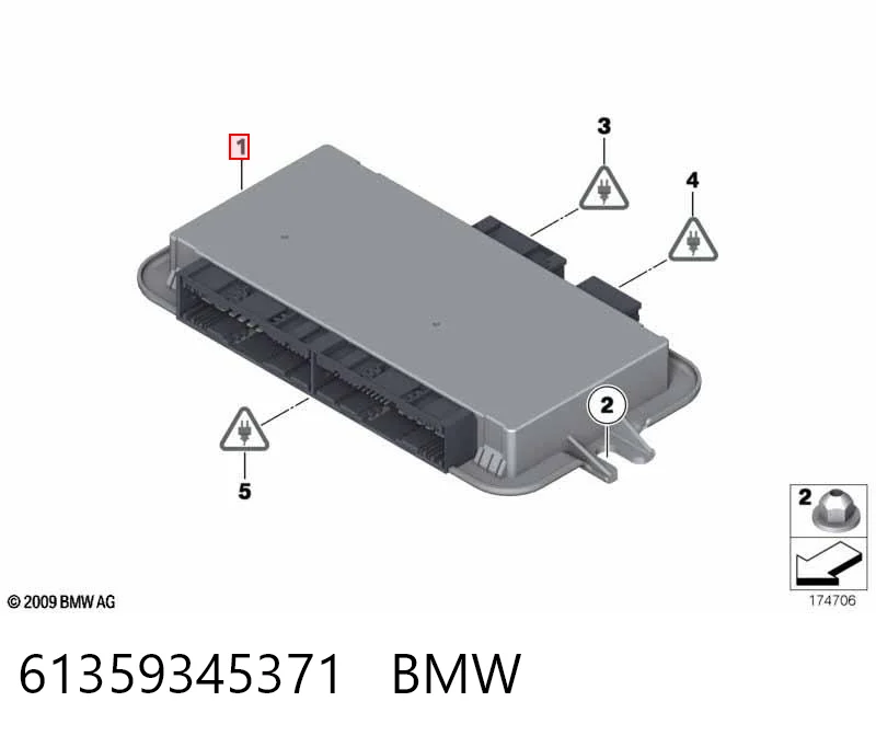  Unidade de conforto BMW 5 sedan (F10) (2009 - 2016) 