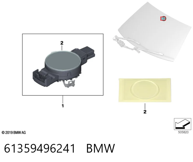 Sensor de chuva BMW 5  G30, F90