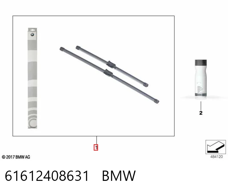 61612408631 BMW Limpa-pára-brisas do pára-brisas, kit de 2 un.