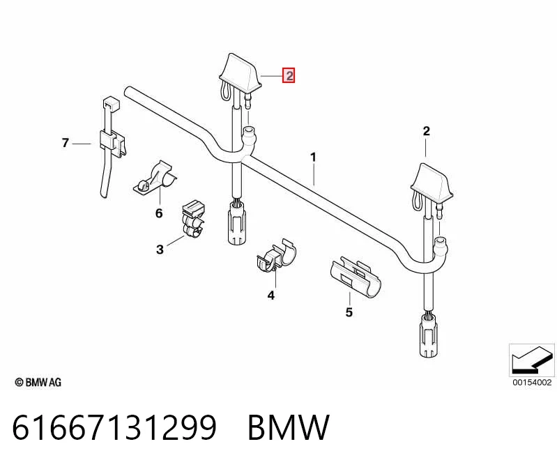 61667131299 BMW Injetor de fluido para lavador de pára-brisas