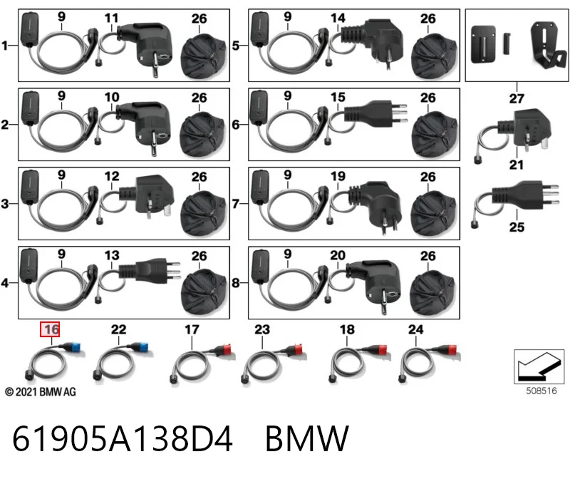 61905A138D4 BMW