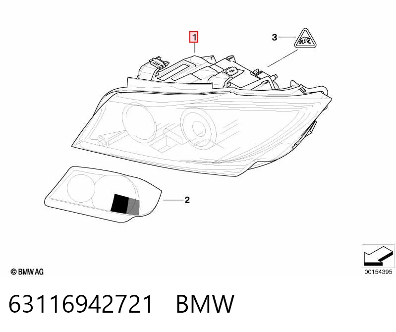 63116942721 BMW Luz esquerda
