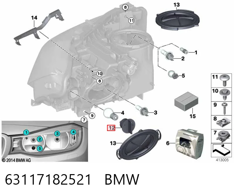 63117182521 BMW Pisca-pisca direito