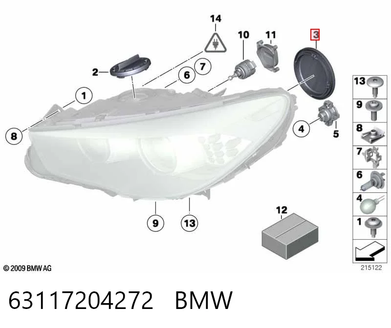 63117204272 BMW Tampão de panela de motor