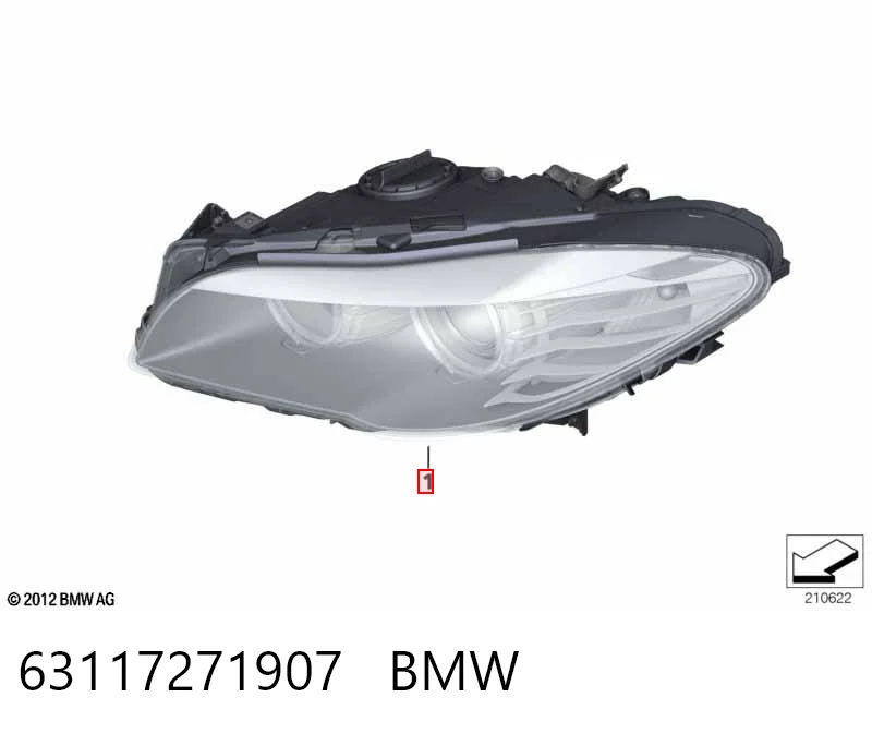 63117271907 BMW Luz esquerda